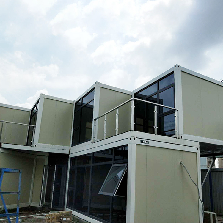 China Modern Prefab Container Office Sale in Container 2 Storey