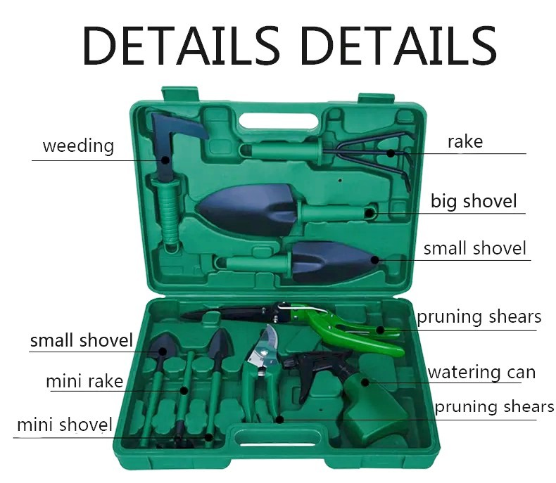 Titans Low Price 10PCS Garden Tool Set Vegetable Flower Gardening Hand Tools Kits