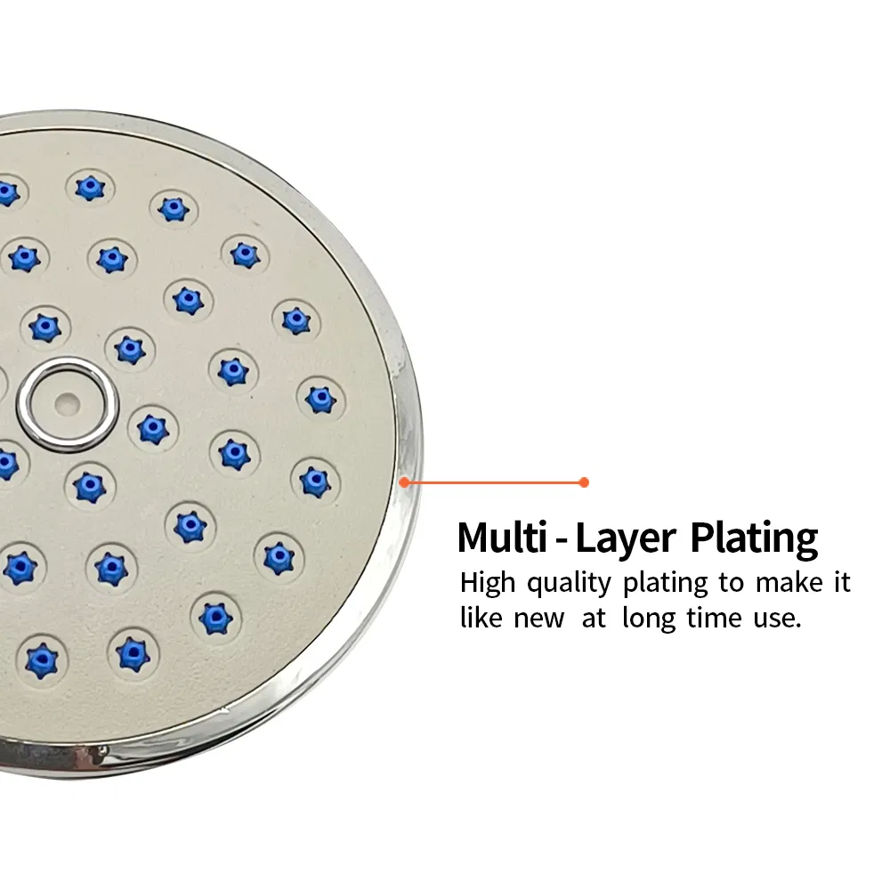 Chrome Polish Sanitary Ware 4" ABS Plastic Overhead Shower Head