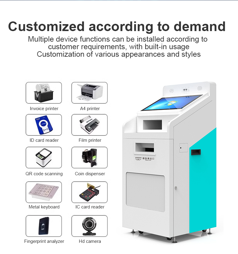 15 Years of Supplier Experience in OEM/ODM Kiosk Touch Screen with Printer Instant Photo Printer Self Service Printing Kiosk A4 Self Service Printing Kiosk