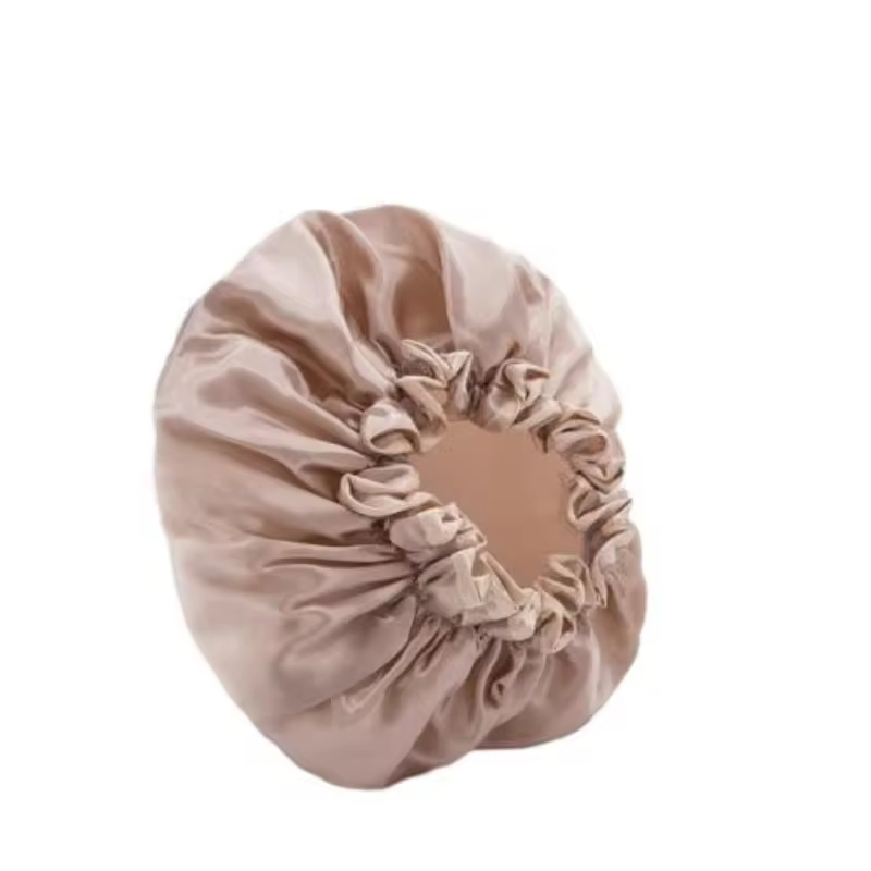 Hot Sale Bathroom Products Double Layer Thickened Waterproof Silk Smooth Shower Cap