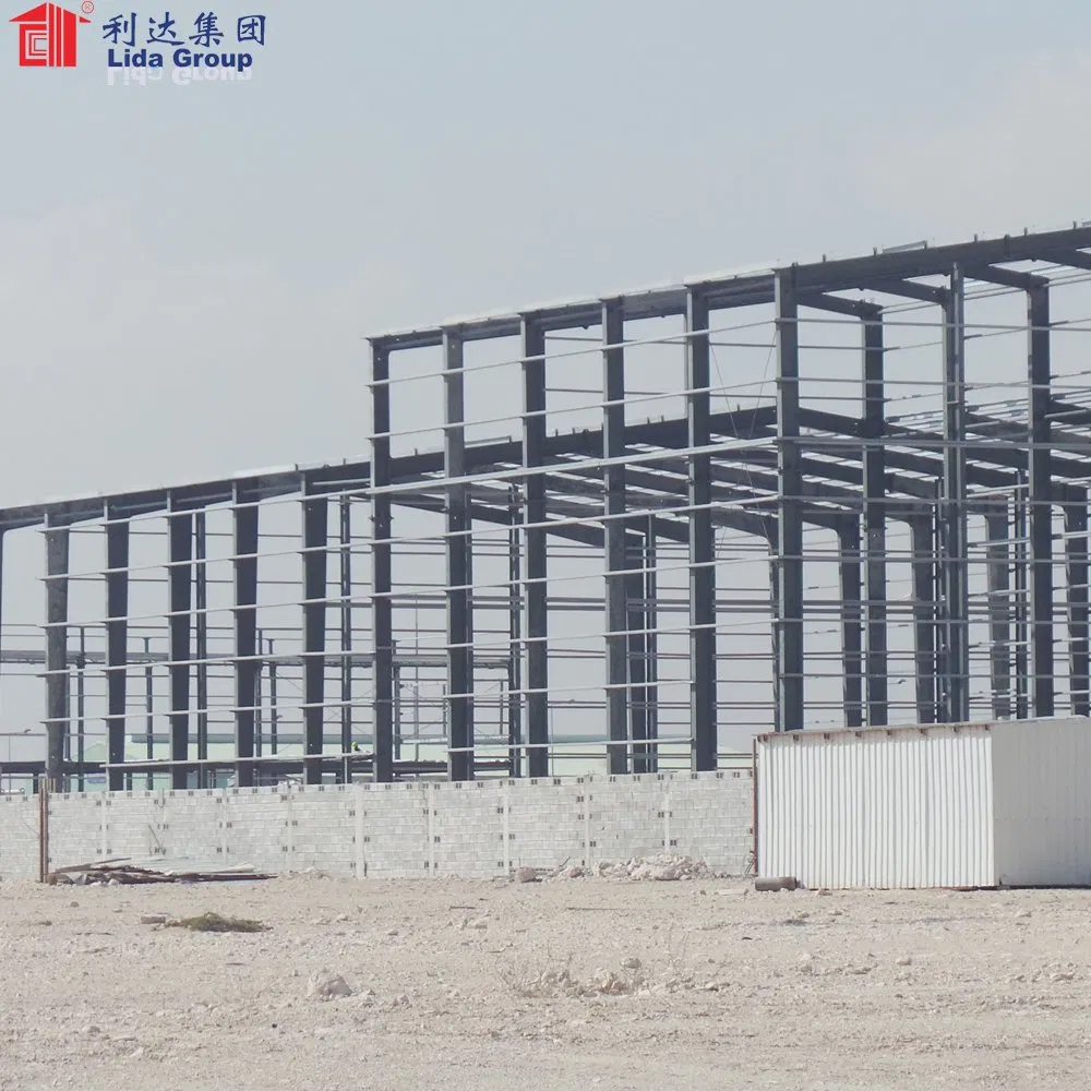 Lida Light Structural Steel Warehouse Norway with Door