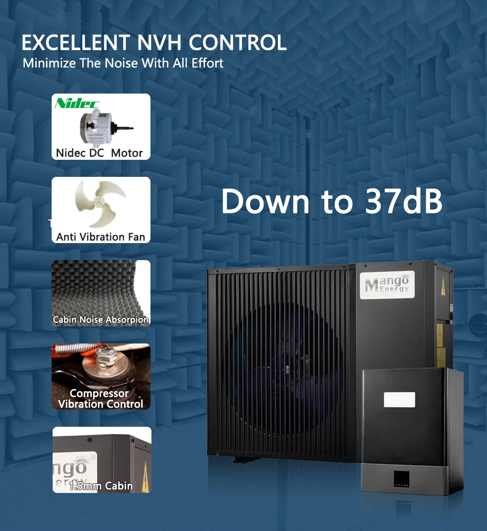 OEM Full DC Inverter R32 Air Source Heat Pump with a+++ ERP Label