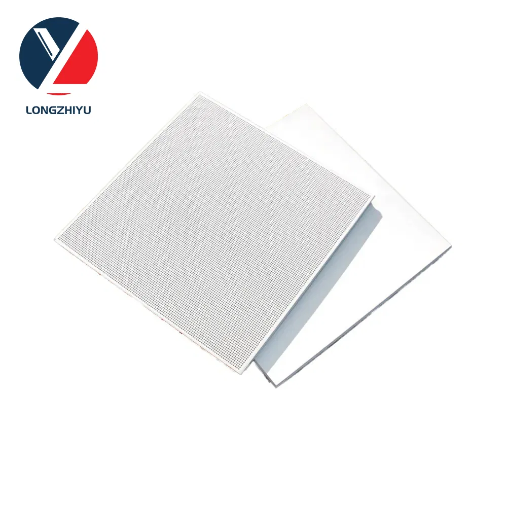 Commercial Interior Aluminum Ceiling Panels 600X600 Size Metal False Ceiling Material