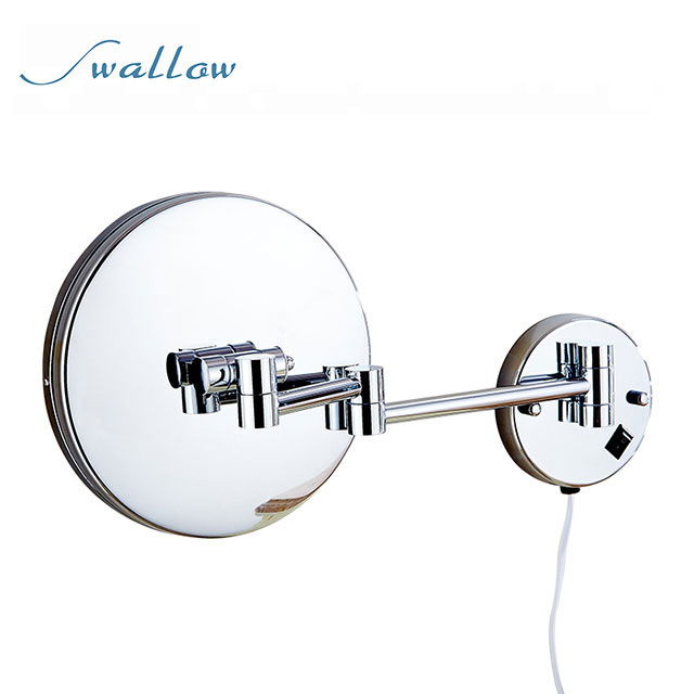 Wall Vanity Mirror Bathroom Round, 3 Times Magnification Mirrors From Executive Shaving