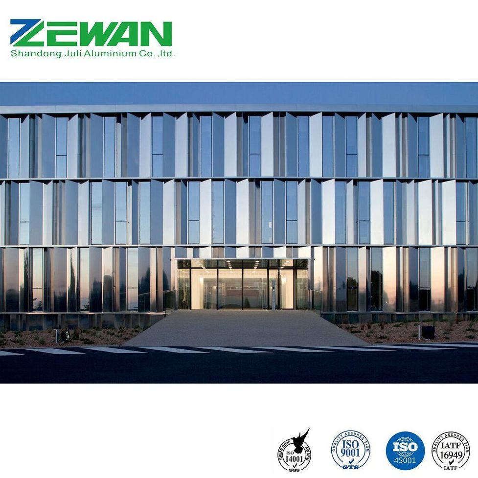 Aluminum Curtain Wall Profile Custom Powder Coating Aluminium Frame Curtain Wall Profile
