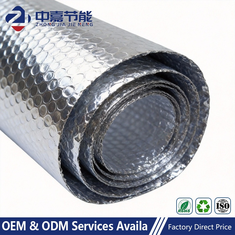 High R Value Heat Resistant 5/10mm Thick Heat Insulation Bubble Aluminum Foil Film for Roof System