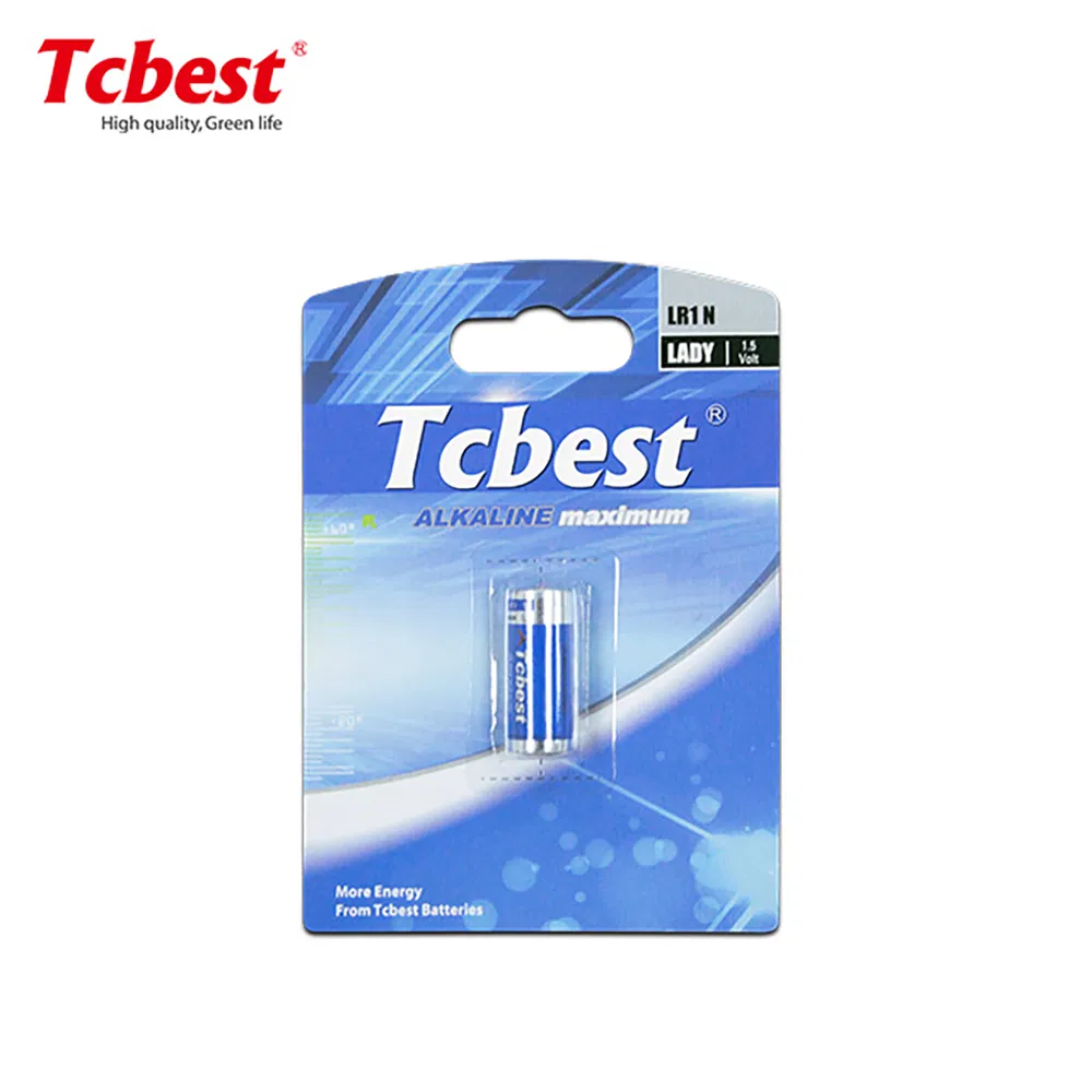 Tcbest Lr1 N Size Am5 1.5V Super Alkaline Battery 12V 90mins 1.5h Alkaline Dry Battery for Camera