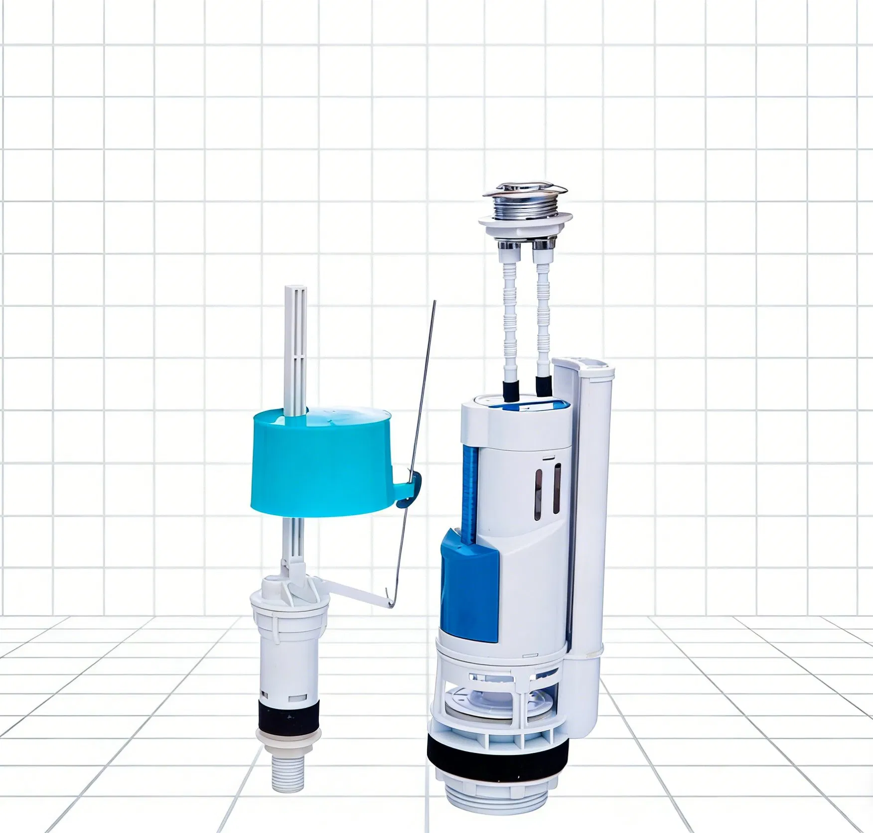 Durable Bathroom Fitting Plastic Cistern Flush Mechanism -- Toilet Water Tank Flushing Device