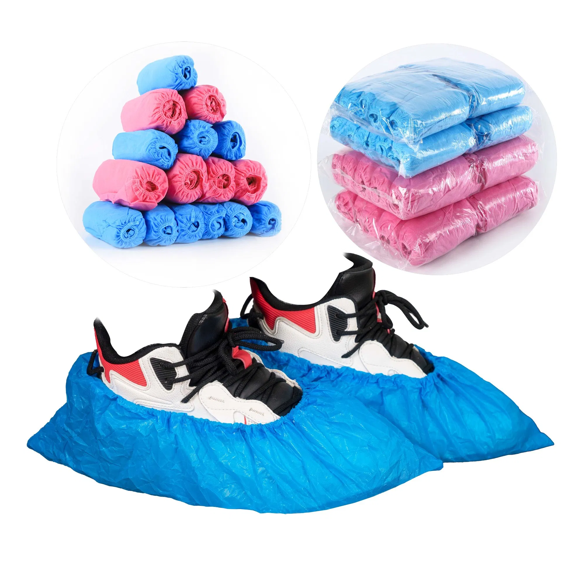 Non-Woven PP20g 17*45 Full Rubber Band Surgical Soft Disposable Shoe Cover for Hospital