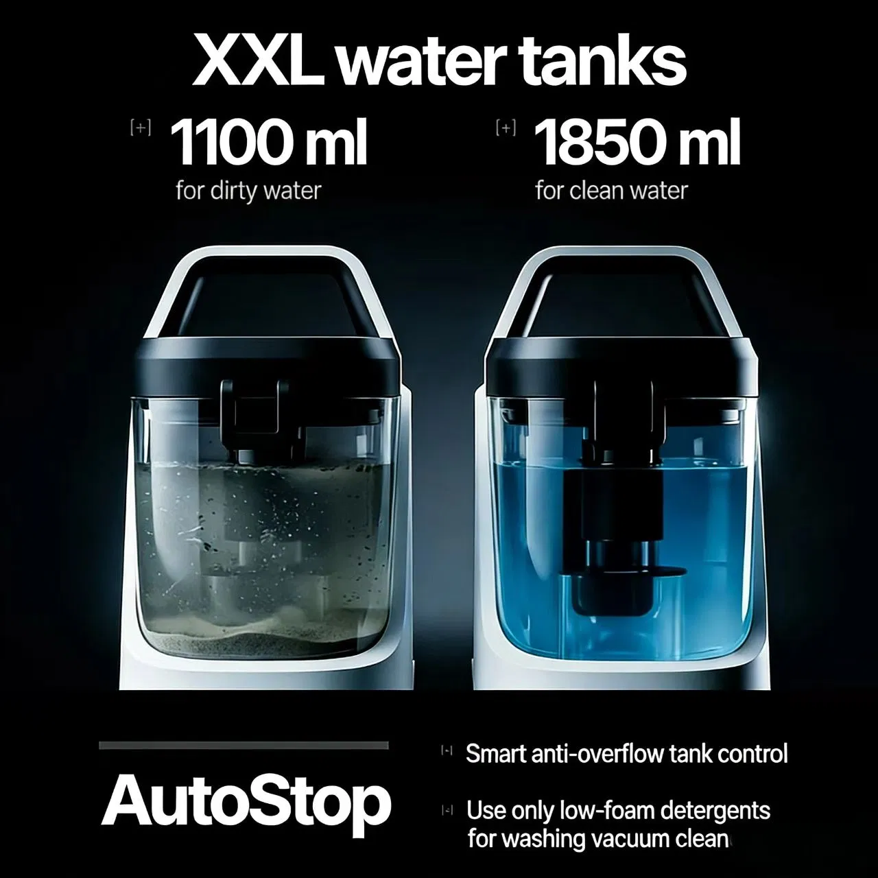 2026 Smart Professional Wet Dry Portable Handheld Upholstery Deep Cleaning Stain Remover Steam Vacuum Carpet Sofa Spot Cleaner