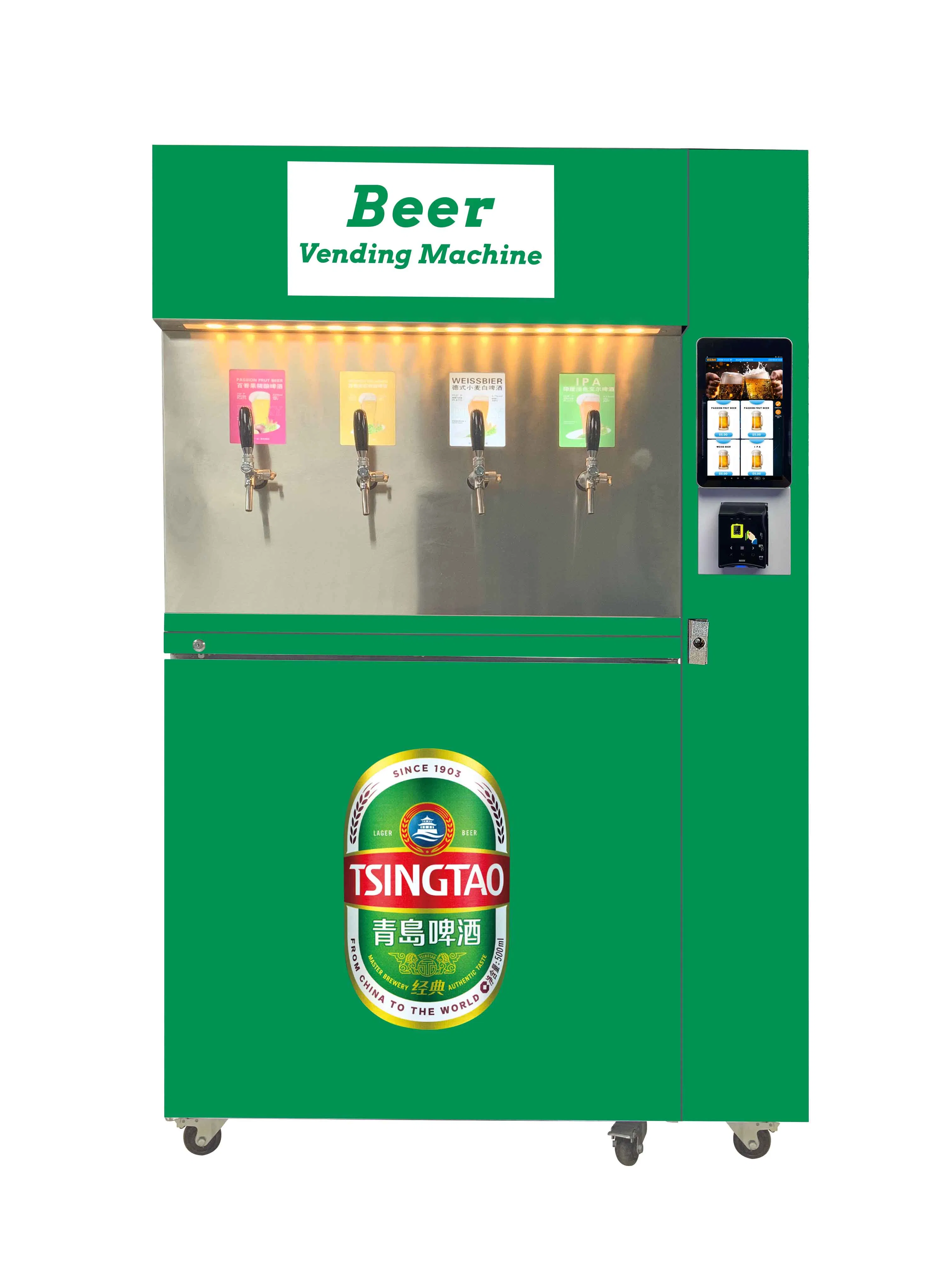 Weimi Self-Service Fresh Draft Alcohol Beer Vending Machine with Tap & Dispensing System