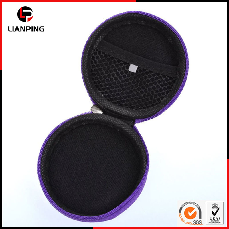 Чехол для наушников EVA ударопрочный с сетчатым карманом