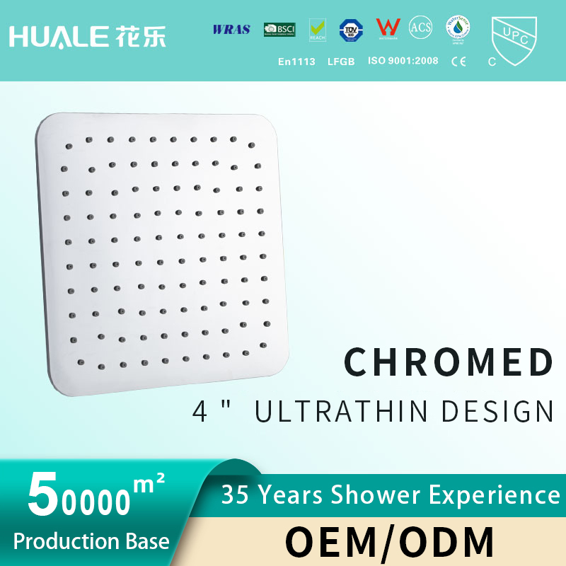 Best Selling Plastic 1f152 Modern Chrome 8in Big Size Shower Toilet Accessories