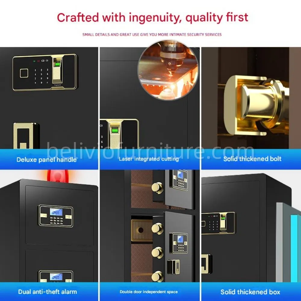 Wholesale New Design Safe Cabinet Steel Double-Layer Metal Storage Cabinet Steel Locker Safe Lockers