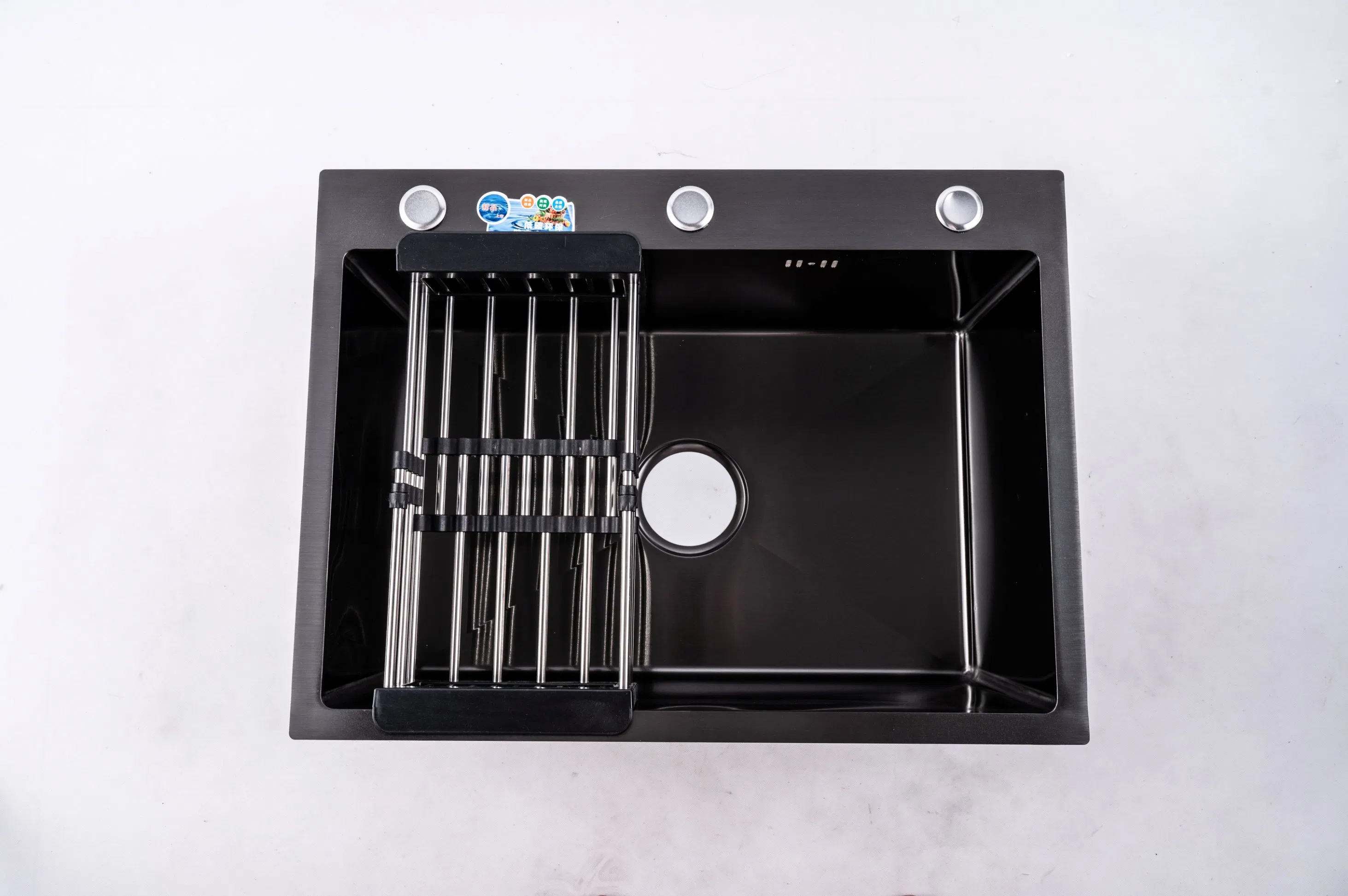 Multi-Fuctional Square Handmade Stainless Steel Kitchen Sink with Deepened by 230mm