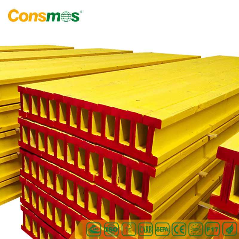High Quality Waterproof Pine/Spruce H20 Wooden Timber I Beam for Concrete Formwork