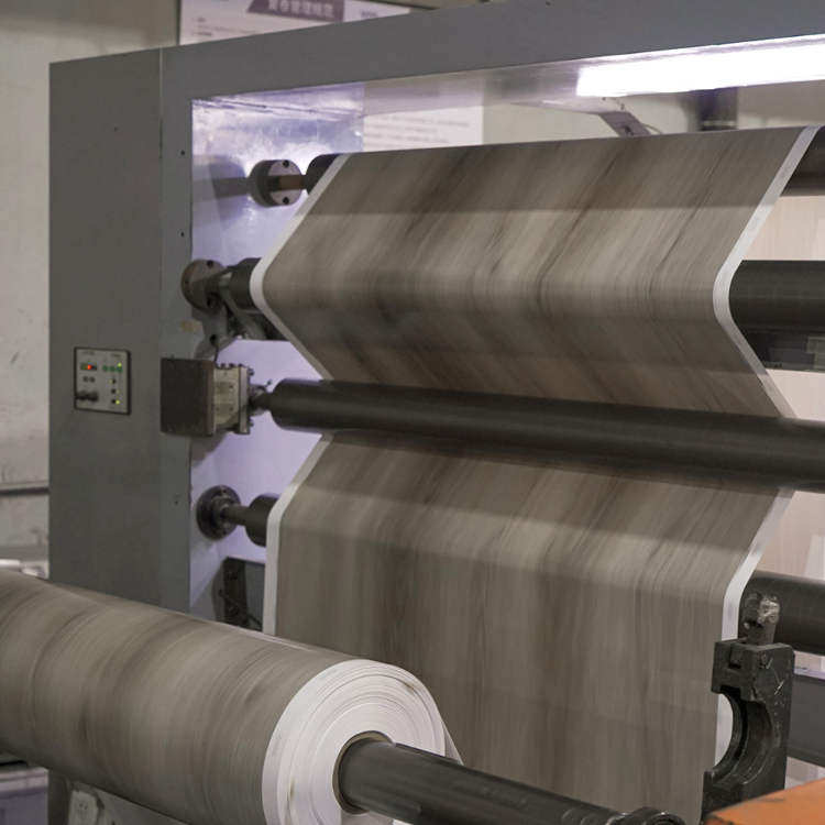 Spc Flooring Hot Selling 1270 mm 1580mm PVC Decoration Film Print Film for Spc Flooring Production Line Wood Grain PVC film Wall Panel Film Lvt Decor Film