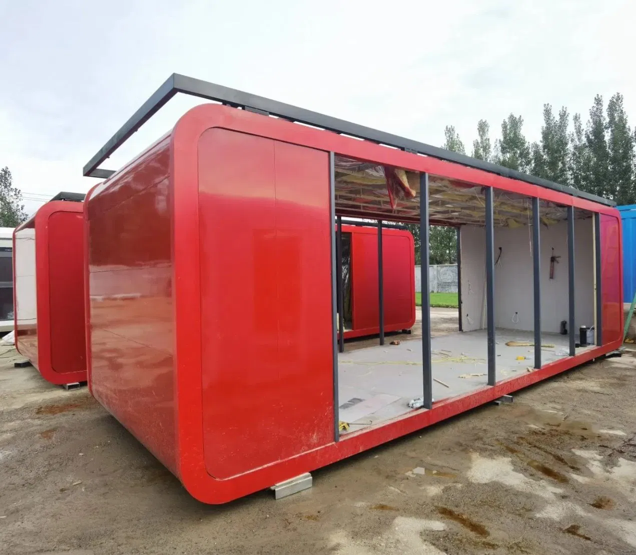 China Export Factory Prefab Modular Portable Mobile Apple Cabin 20FT 30FT 40FT House with Sewage Treatment System for Remote Scenic Area Cabin House with CE ISO