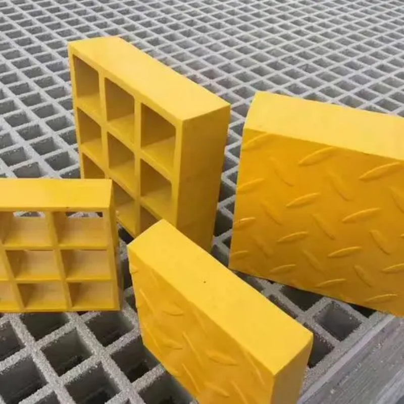 Hw Quality 38*38*25mm Fiberglass FRP Grating for Trench Cover Plate