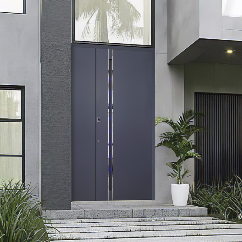 Premium Fireproof Wooden Entrance Doors for Energy Efficiency