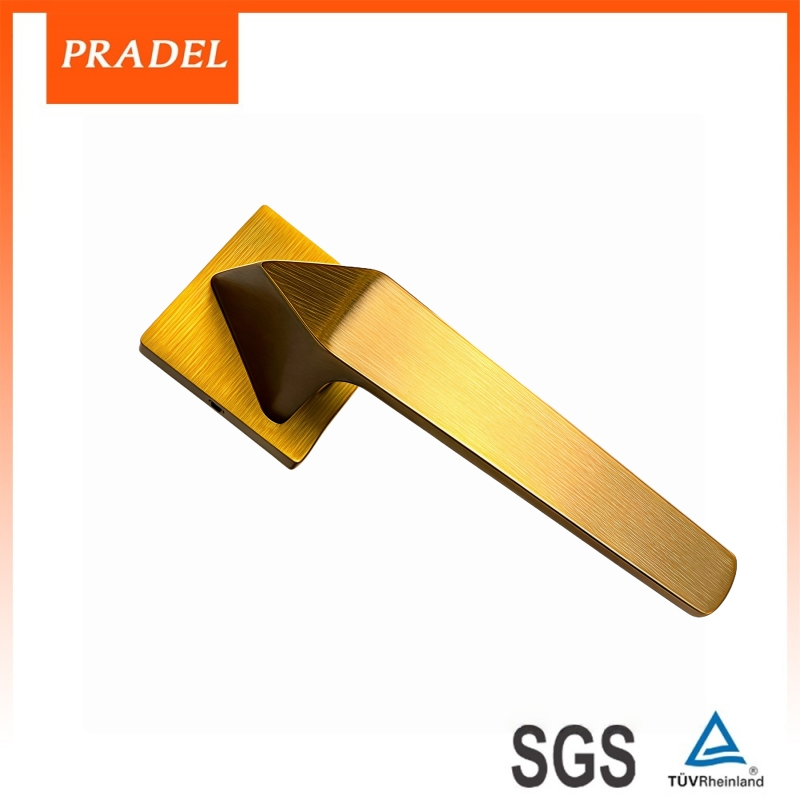 Modern Safety Wooden Black Lever Door Handles Door Handle Interior Lock