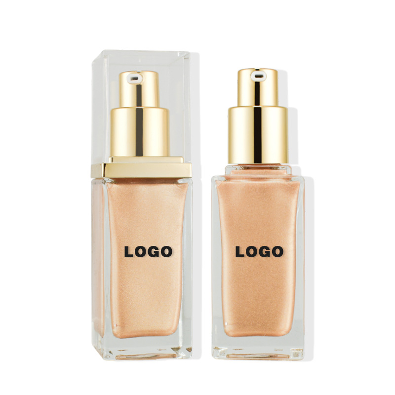 Private Label Liquid Illuminator Makeup Bronzing Highlighter Spray Face Body Highlighter Oil