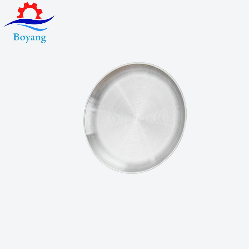 Stainless Steel Disc Round Roast Plate Gold Spare Tray Stainless Steel Tableware