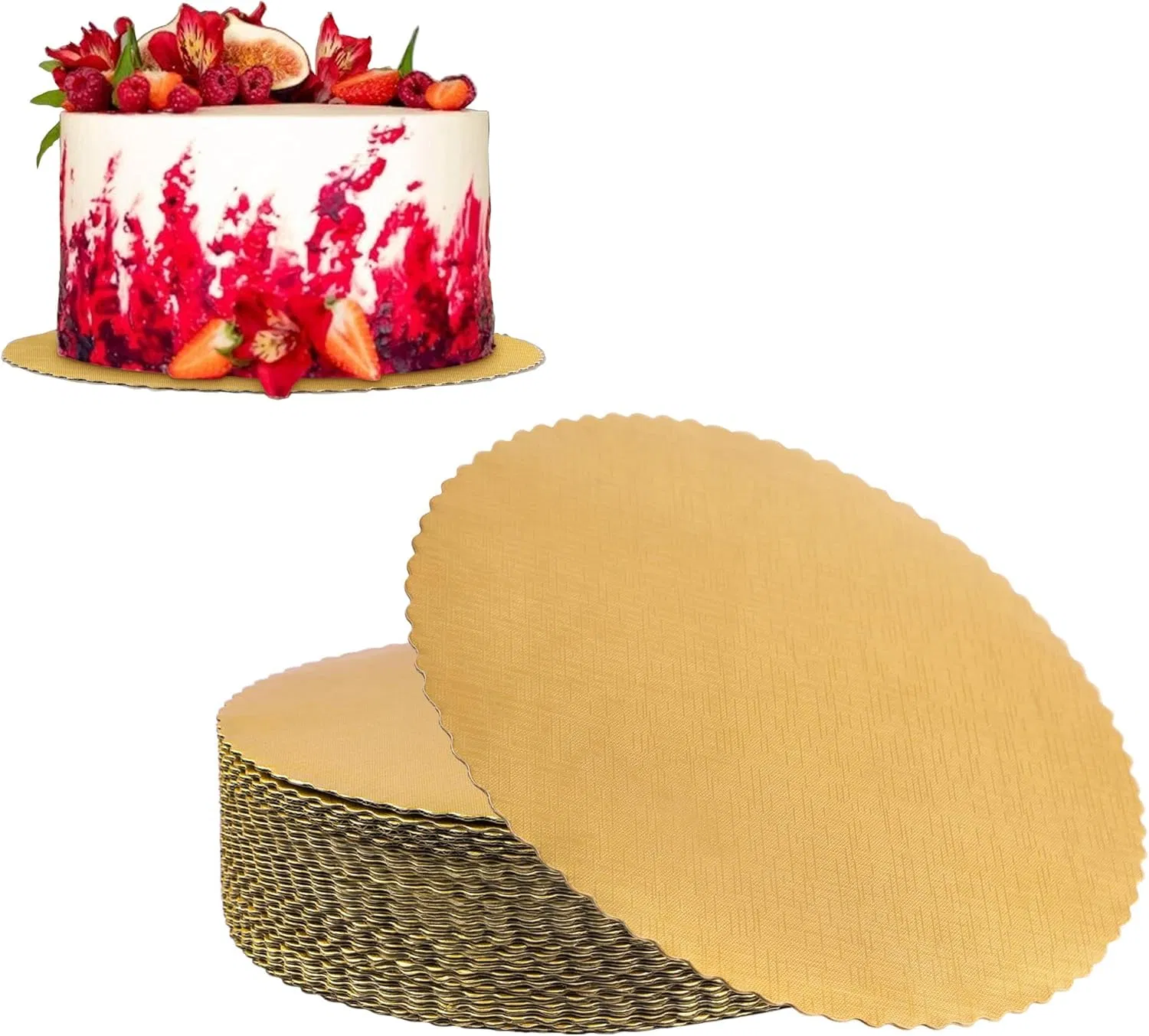 Gold Cake Boards 12 Inch Round