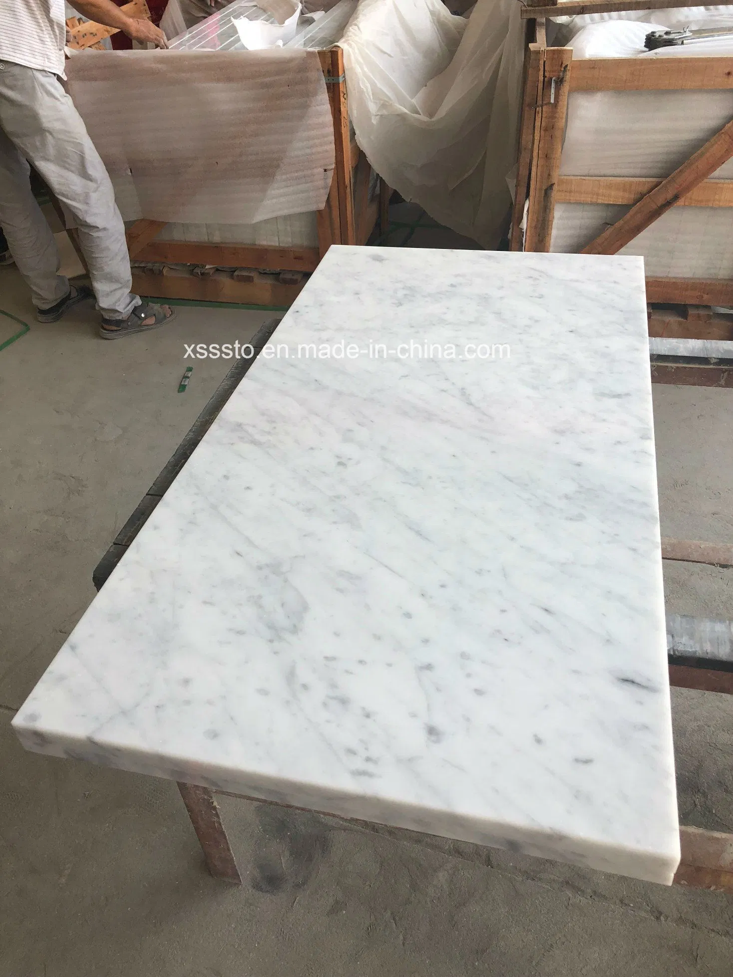 White Carrara Marble Countertop/ Kitchen Tops/ Work Tops/Vanity Top