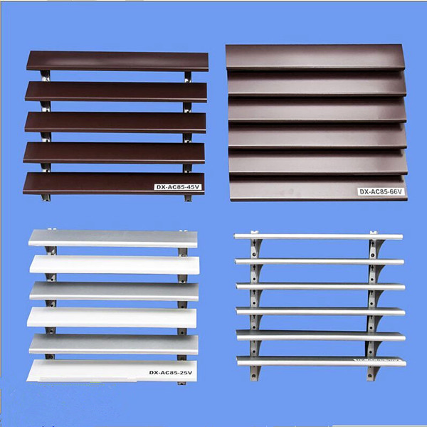 Building Facade Aluminum Louvre Framing System Sun Louver for Exterior Wall