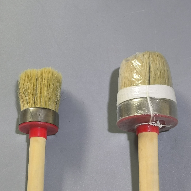 Round Head Glue Brush with Wooden Handle