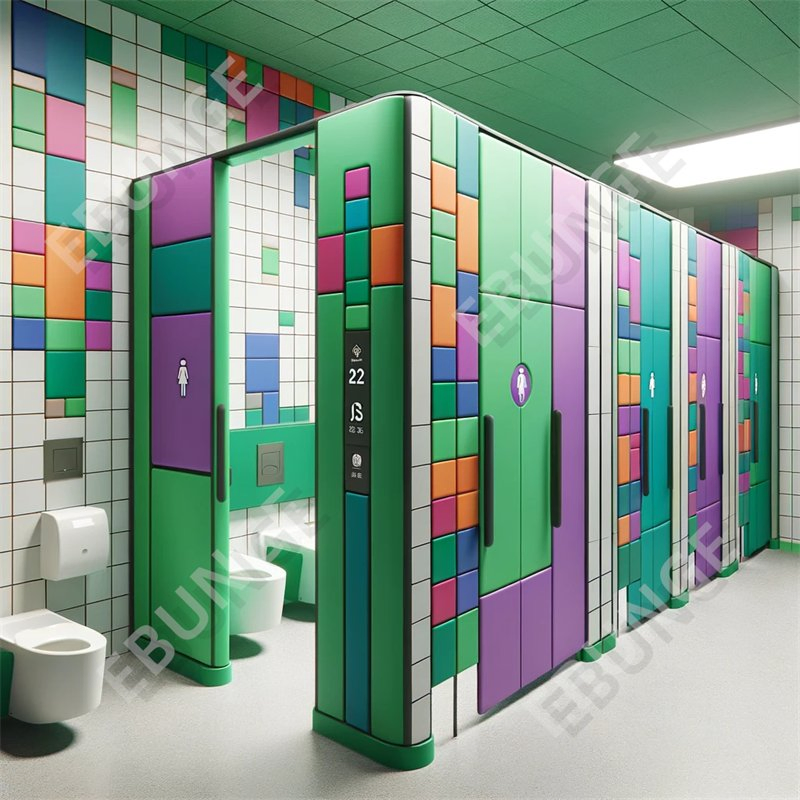 Manufacturers Phenolic Toilet Partitions Modular Gym Room Shower Toilet Cubicles