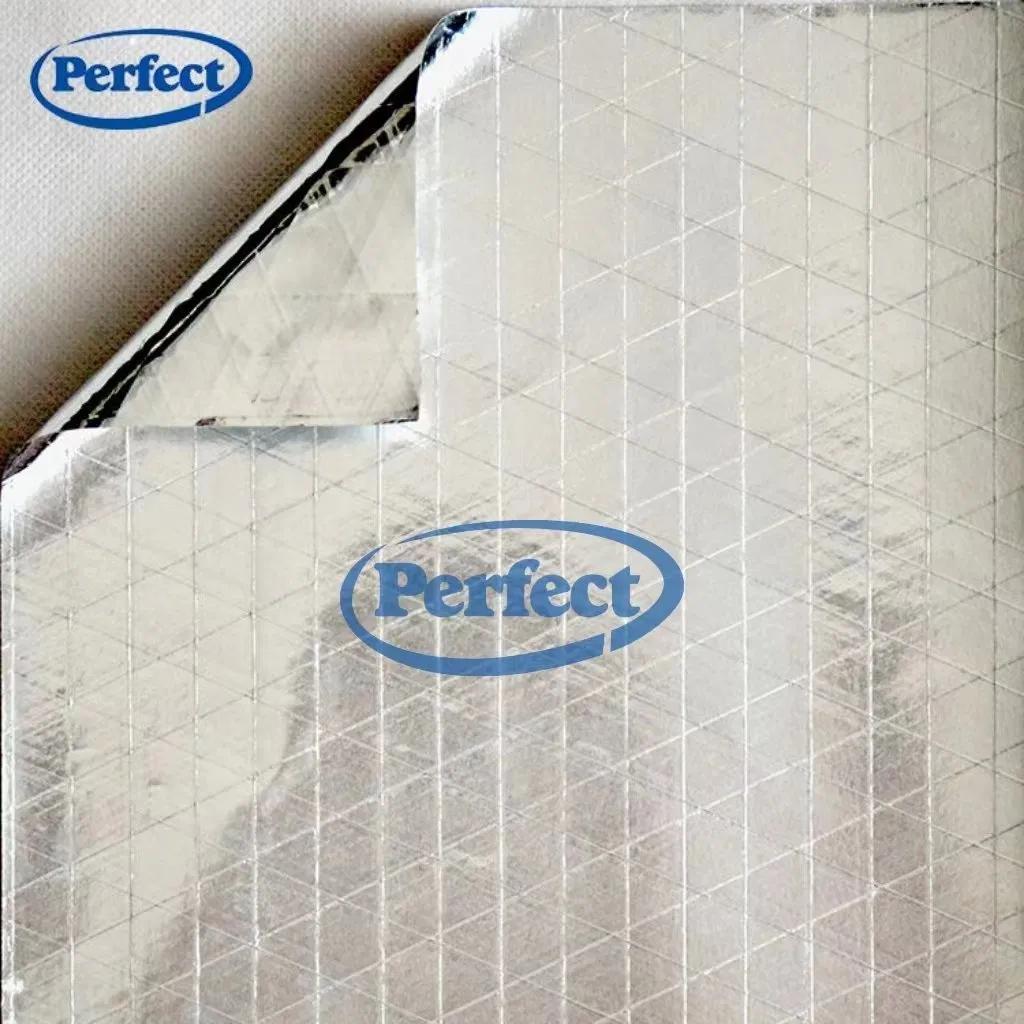 Good Fireproof Thermal Insulation Facings Metailized Double Side Foil Duct Wrap Facing