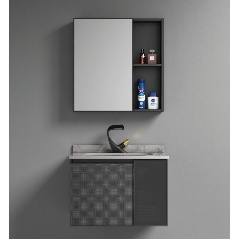 Elegant Gold-Accented Modern Bathroom Vanity Cabinet for Stylish Spaces