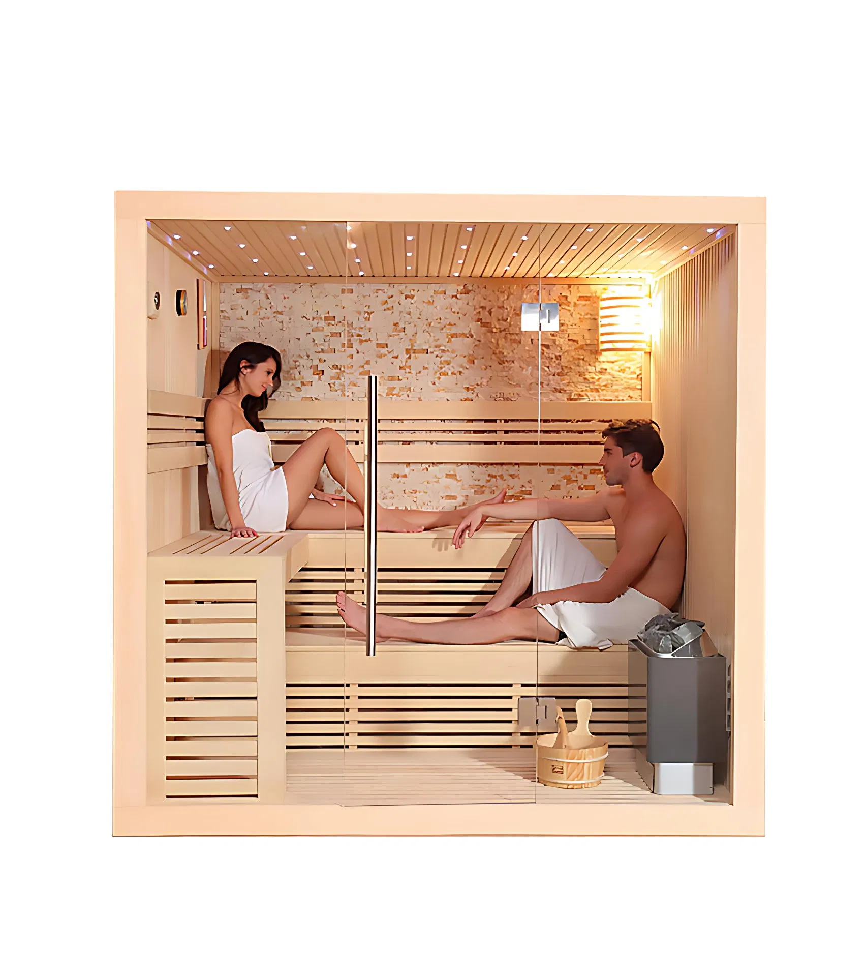 Dry Steam Sauna Room with 4kw Harvia Sauna Stove