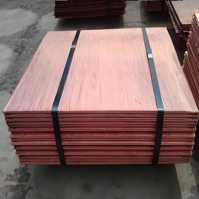 China Manufacture Supply 99.99% Purity Red Copper Copper Cathode for Industry