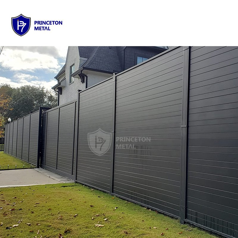 Durable Rust-Free Aluminium Slat Privacy Fence Panel for Garden Outdoor Spaces