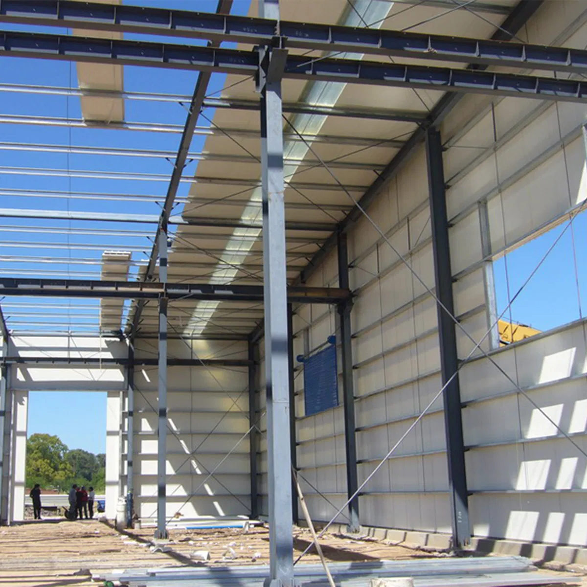 Light Frame Steel Construction Design Hangar Prefabricated Steel Structure Factory Building Workshop