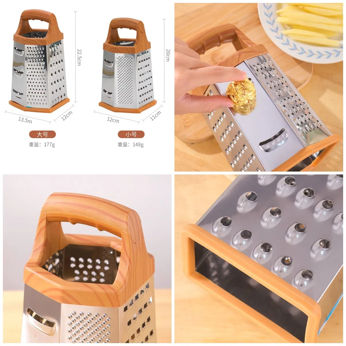 Manual Metal Accessories for Home Kitchen Fruit Slicer Vegetable Peeler Cheese Grater