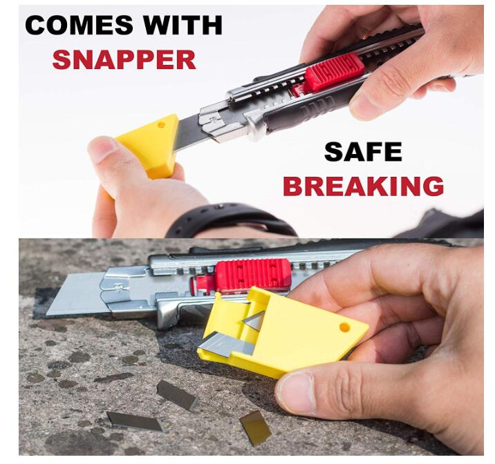 Box Cutter Utility Knife Kutir - Easy Self Loading Zinc-Alloy Heavy Duty Carpet, Rope, Cardboard Comfortable Handle Knfives