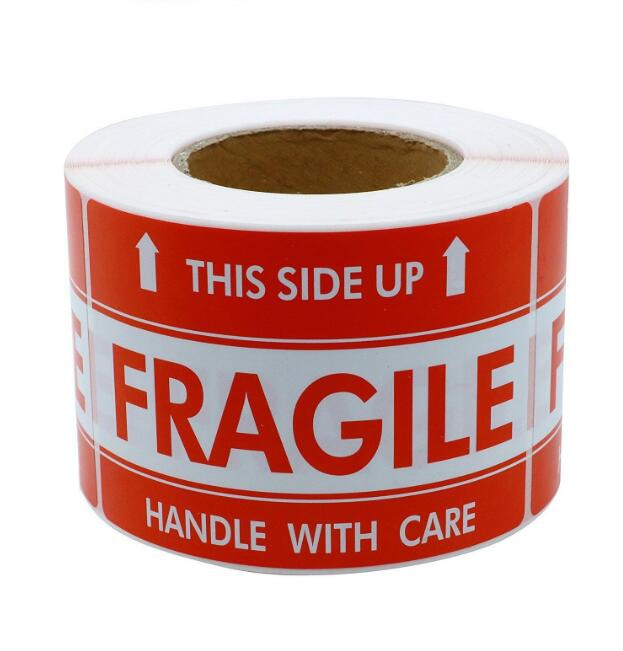 Fragile Sticker Printing Label Printer Adhesive Paper Packaging Printed Label
