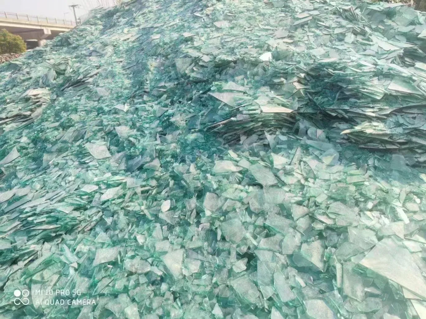 Clean Transparent Broken Glass Cullet, White Float Glass Used Directly Without Further Processing