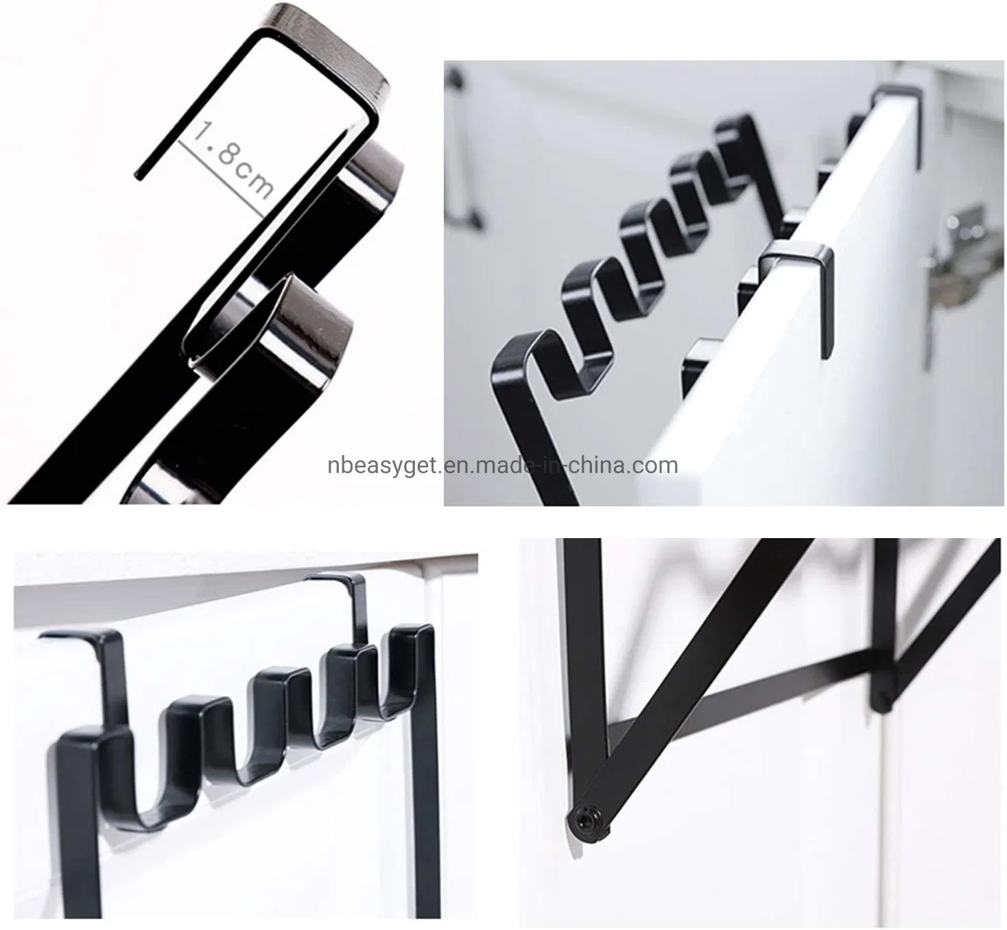 Hanging Trash Garbage Bag Holder for Kitchen Cupboard, Trash Bag Rack, Mounts Over Cabinet Doors Cupboards Garbage Rack Organizer Esg12181