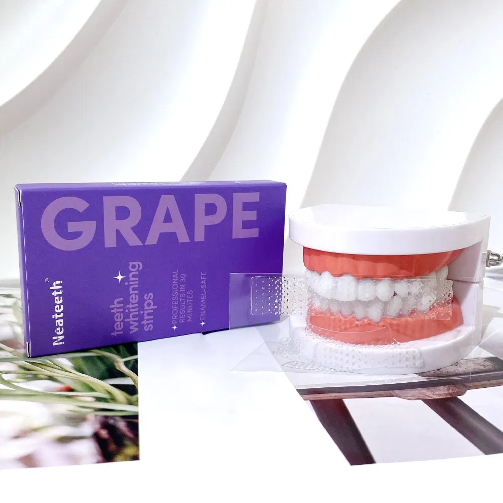 Fast Whiten Tooth 7 Treatment OEM Peroxide Free Fruity Teeth Whitening Strips