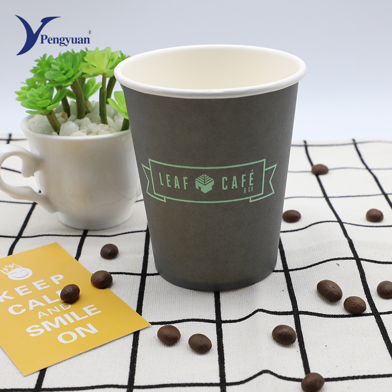 Free Sample Disposable Biodegradable Coffee Paper Cup Single Wall Paper Cup