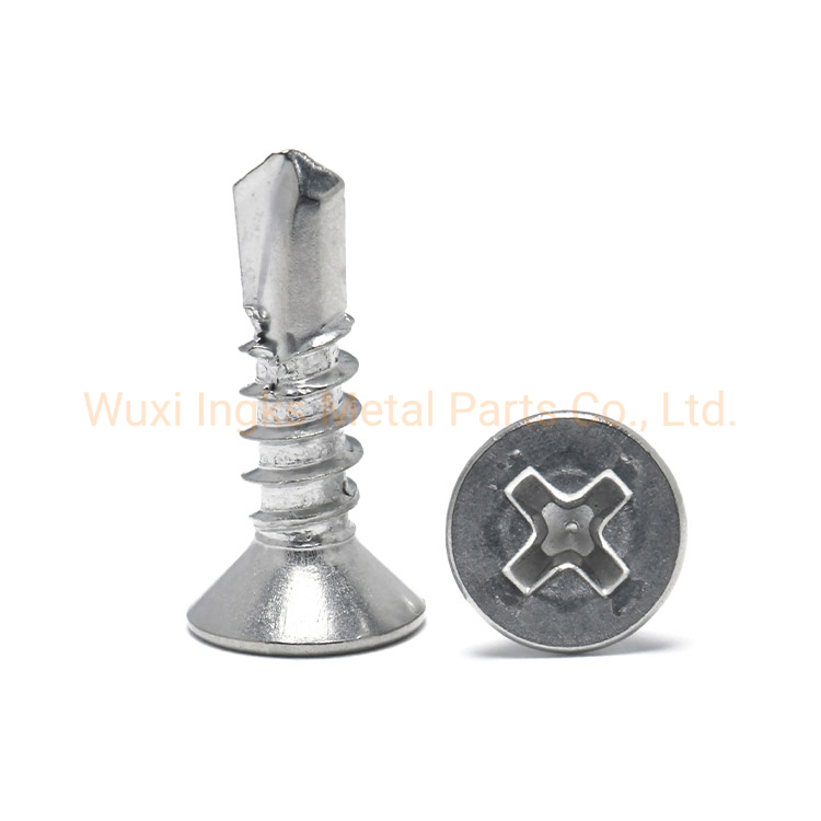 Stainless Steel 304 316 410 Phillips Csk Flat Pan Hex Head Self Roofing Drilling Screws for Sheet Metal