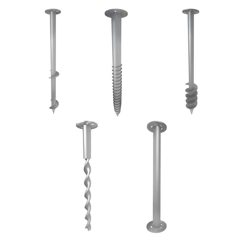 Винтовая грунтовая анкерная свая из оцинкованной стали