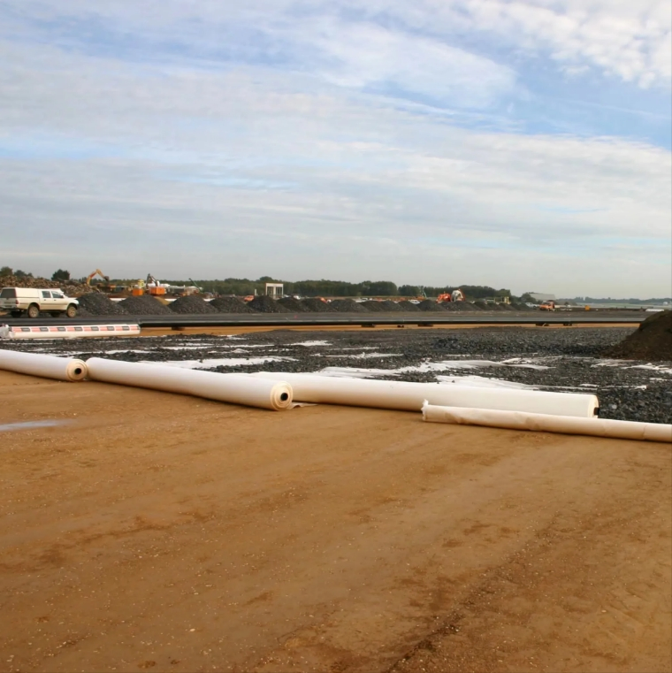 400g Filament Fabric Geotextile for Road Reinforcement and Slope of Fish Pond Liner Protection