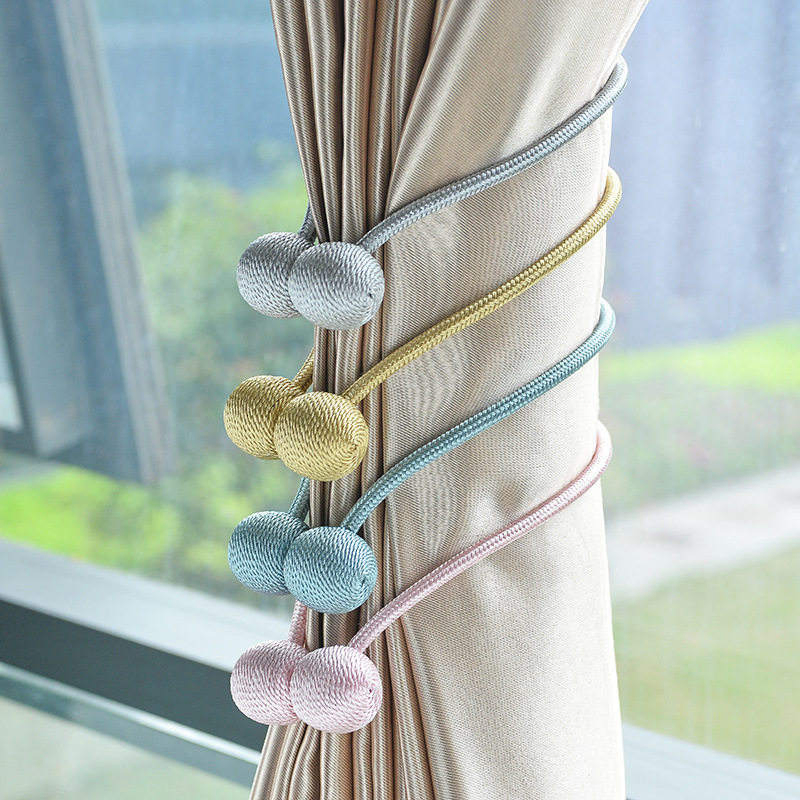 Bedroom Decoration Curtain Accessory Magnetic Tiebacks Colorful Curtain Tie Back